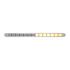 37190 by UNITED PACIFIC - Multi-Purpose Warning Light - 14 LED 12" Auxiliary Warning Light Bar, with Bezel, Amber LED/Clear Lens