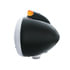 32642 by UNITED PACIFIC - Guide Headlight - 682-C Style, RH/LH, 7", Round, Powdercoated Black Housing, H4 Bulb, with 34 Bright Amber LED Position Light and Top Mount, Original Style, 5 LED Signal Light, Amber Lens