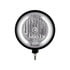 32668 by UNITED PACIFIC - Headlight - Billet Style, Groove, RH/LH, 7", Round, Powdercoated Black Housing, H4 Bulb, with 34 Bright White LED Position Light