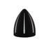 32666 by UNITED PACIFIC - Headlight - Billet Style, Groove, RH/LH, 7", Round, Powdercoated Black Housing, Crystal H4 Bulb