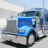 32713 by UNITED PACIFIC - Hood Emblem - Chrome, with 24 LED "Glo" Light Bar, Red LED/Clear Lens, for Kenworth