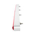 32715 by UNITED PACIFIC - Light Bar - "Glo" Light, Dual Function, Turn Signal Light, Red LED and Lens, Chrome/Plastic Housing, with Chrome Bezel, 24 LED Per Light Bar