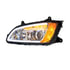 32779 by UNITED PACIFIC - Chrome Projection Headlight with LED Turn Signal / Position Light for 2008-2017 Kenworth T660 - Driver Side