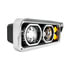 32878 by UNITED PACIFIC - Headlight - Driver Side (LH), All LED, Black Inner Housing High Power Heated