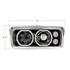 32878 by UNITED PACIFIC - Headlight - Driver Side (LH), All LED, Black Inner Housing High Power Heated