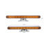 33015 by UNITED PACIFIC - Dual Function Light Bar - Turn Signal Light, Amber LED and Lens, Chrome/Steel Housing, with 180-Degree Swivel Base, 10 LED