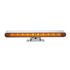 33015 by UNITED PACIFIC - Dual Function Light Bar - Turn Signal Light, Amber LED and Lens, Chrome/Steel Housing, with 180-Degree Swivel Base, 10 LED