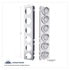 33610 by UNITED PACIFIC - Air Cleaner Light Box Panel - 12 Cutouts, 9 Amber LED/Lens, Reflector