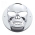 34015 by UNITED PACIFIC - Headlight Bezel - Chrome, 3D Skull, for 2" Round Light