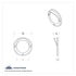 34075 by UNITED PACIFIC - Clearance Light Bezel - Mirror Bezel, 4", with Visor