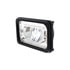34131 by UNITED PACIFIC - ULTRALIT LED 4" x 6" Heated Low Beam Chrome Headlight with Glass Lens/Aluminum Housing