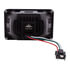 34133 by UNITED PACIFIC - ULTRALIT LED 4" x 6" Heated Low Beam Black Headlight with Glass Lens/Aluminum Housing
