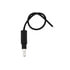34213P10 by UNITED PACIFIC - Low Tension Lead Wire - 6", Black, Single Lead, with .180 Bullet and Stripped End