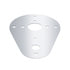 United Pacific 34275 Dome Light Mounting Adapter 304 Stainless Steel Above Door Dome Light Plate For 1994-2026 Kenworth W900