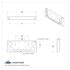 34667 by UNITED PACIFIC - Tail Light Panel - Rear Center, with 4X7 LED 4" Reflector Lights & 6X 9 LED 2" Lights
