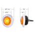 34820 by UNITED PACIFIC - Clearance/Marker Light - 3/4 in., Round, Amber LED/Lens, ArcBlast Mini Light
