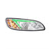 34854 by UNITED PACIFIC - Headlight Assembly - Passenger Side, Chrome, LED, with Color Changing Position Light Bar