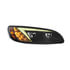 34856 by UNITED PACIFIC - Headlight Assembly - Passenger Side, Black, LED, with Color Changing Position Light Bar