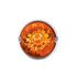 35015 by UNITED PACIFIC - Marker Light - (2) Amber LED, Dark Amber Lens, Stainless Steel Bezel, Watermelon Style