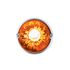 35015 by UNITED PACIFIC - Marker Light - (2) Amber LED, Dark Amber Lens, Stainless Steel Bezel, Watermelon Style