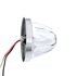 35032 by UNITED PACIFIC - Marker Light - (4) Red LED, Clear Lens, Stainless Steel Bezel, Watermelon Style