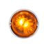35075 by UNITED PACIFIC - Marker Light - UltraBurst Watermelon Glass, Amber LED and Lens, Flush Mount