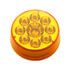 39739BAK by UNITED PACIFIC - Clearance/Marker Light, Amber LED/Amber Lens, 2.5", with Pure Reflector, 9 LED, with Grommet and Plug