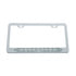 39757 by UNITED PACIFIC - License Plate Frame - Chrome, with 10 LED 9" Light Bar, Amber LED/Clear Lens