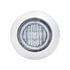 39936 by UNITED PACIFIC - Clearance/Marker Light - with Bezel, 3 LED, Mini, Blue LED/Clear Lens