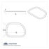40899 by UNITED PACIFIC - Window Trim - Exterior View, Chrome, for Freightliner