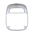 40930 by UNITED PACIFIC - Tail Light Bezel - For Universal Combination Tail Light, Chrome, Plastic, Double Visor Design