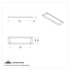 40940 by UNITED PACIFIC - Overhead Pocket Bezel - Chrome, Plastic, for 2000-2010 International 9900/9400/9200