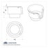 40963 by UNITED PACIFIC - Cup Holder Insert - for Kenworth/Peterbilt