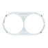 United Pacific 40982 Headlight Bezel Headlight Bezel - Chrome, Plastic, Dual Round Style, for 5-3/4" Headlight