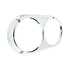 40982 by UNITED PACIFIC - Headlight Bezel - Chrome, Plastic, Original Style, for Peterbilt 359
