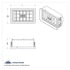 41025 by UNITED PACIFIC - Dashboard Air Vent - A/C Vent, LH, with Cross Grids, for Freightliner FLD/Classic