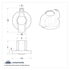 United Pacific 41125 A/C Control Knob A/C Control Knob - Clear Diamond, for 2006+ Peterbilt Signature