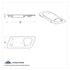 41182 by UNITED PACIFIC - Door Handle Trim - Interior, Chrome, for 2008-2015 Peterbilt 388/2006-2011 Peterbilt 387