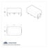 41600 by UNITED PACIFIC - Switch Plug Cover - Chrome, Plastic, Plain, for Volvo VT700 and VT800 Series