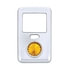 41644 by UNITED PACIFIC - Dash Switch Cover - with Amber Diamond, for Volvo
