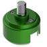 70882B by UNITED PACIFIC - Shift Knob Mounting Adapter - Green, Paint Finish, 1/2"-13 Thread-On, For Eaton Fuller Style 13/15/18 Shifter
