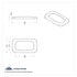41851 by UNITED PACIFIC - Rocker Switch Face Plate - Rocker Switch Trim, Chrome, for Mack