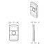 United Pacific 42050 Rocker Switch Cover Rocker Switch Cover - with Blue Diamond, for Freightliner