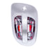 United Pacific 42494 Exterior Door Handle Door Handle - Exterior, RH, 6 Red LED Chrome for Freightliner