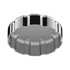 42521 by UNITED PACIFIC - Fuel Tank Cap - Chrome, Plastic, Non-Locking, Double-Sided Tape Mount, For Volvo