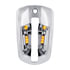 United Pacific 42535 Exterior Door Handle Cover Exterior Door Handle Cover - Passenger Side, Chrome,with 6 LED Amber Light