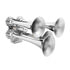 46123 by UNITED PACIFIC - Train Horn - Deluxe, 4 Trumpet, Mini Chrome
