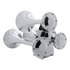 46129 by UNITED PACIFIC - Horn - 3 Trumpet Style, Chrome, 12V, 150 psi, 145 dB +/- 10 dB.