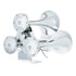 46151 by UNITED PACIFIC - Competition Series Horn - 3 Trumpet Style, Chrome, 12V, 150 psi, 150db +/- 10db