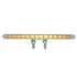 37471 by UNITED PACIFIC - Light Bar - Double Face, Pedestal, Auxiliary Light, Amber LED, Clear Lens, Chrome/Plastic Housing, 14 LED Light Bar, Double Stud Mount